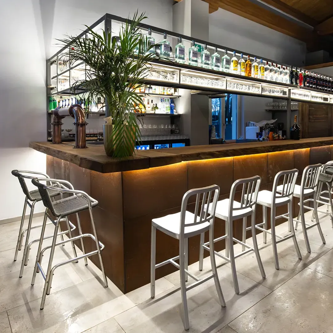 Il bancone del bar di Al mondo verde venaria reale